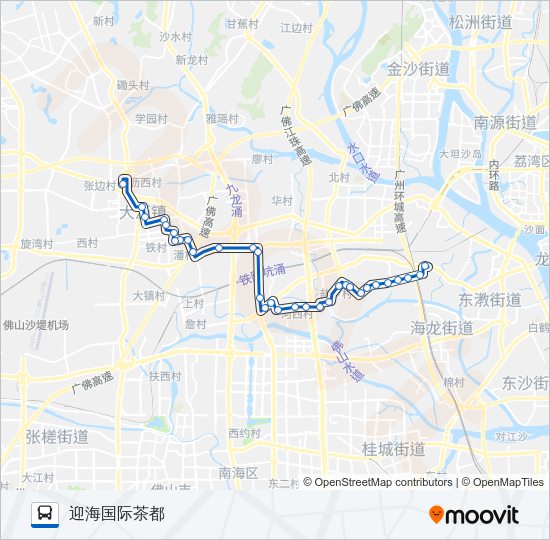 公交沥05路的线路图