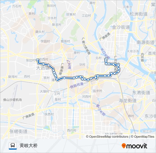 公交沥06路的线路图