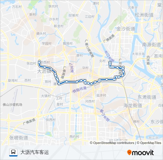 公交沥06路的线路图