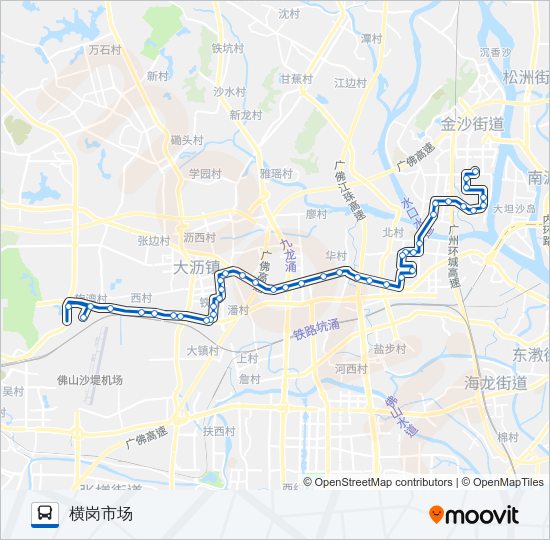 公交沥07路的线路图