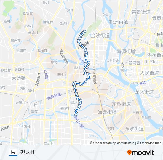 公交沥08路的线路图