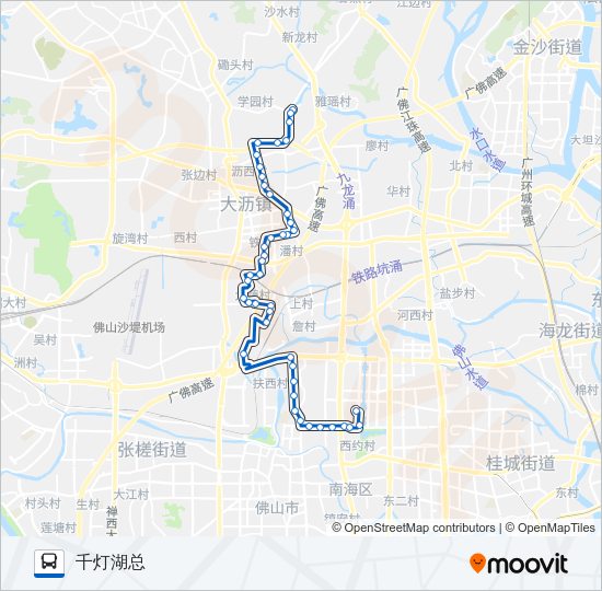 公交沥09路的线路图