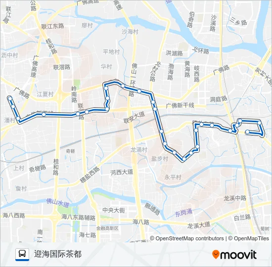 沥10路 Bus Line Map