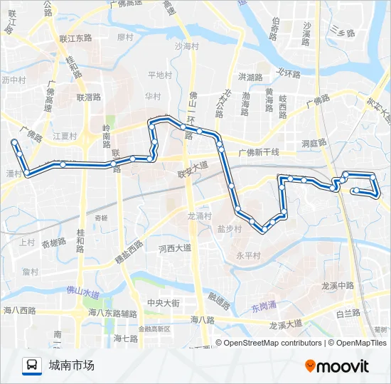 沥10路 Bus Line Map