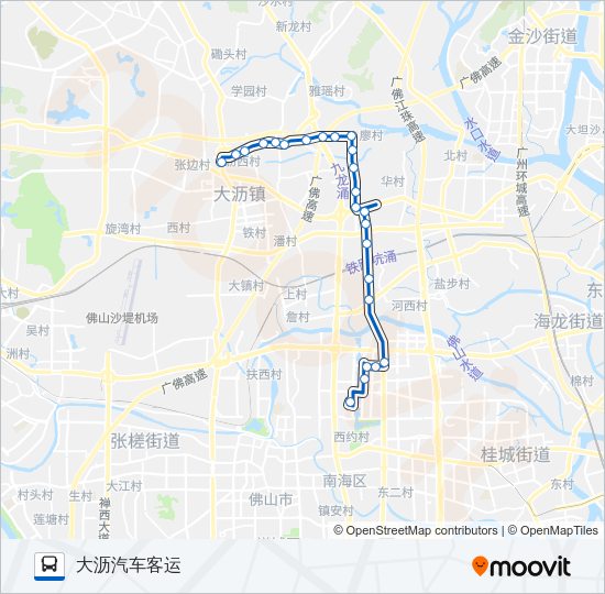 公交沥11路的线路图