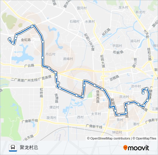 公交沥13路的线路图