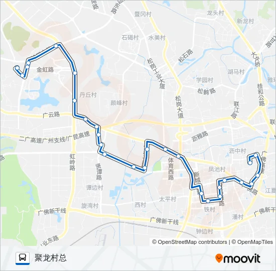 沥13路 Bus Line Map