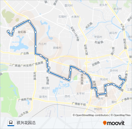公交沥13路的线路图