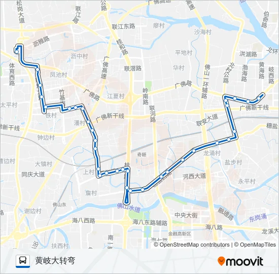 沥14路 Bus Line Map