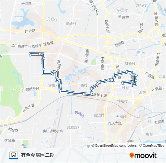 沥16路 Bus Line Map