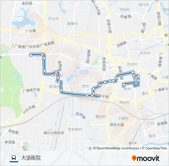 沥16路 Bus Line Map