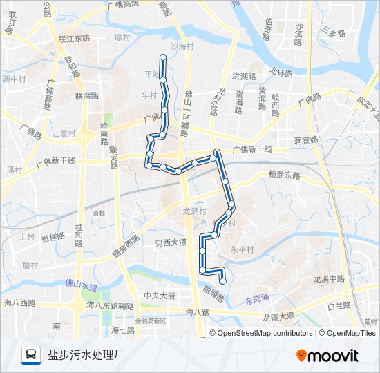 公交沥17路的线路图