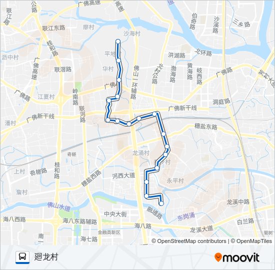 公交沥17路的线路图