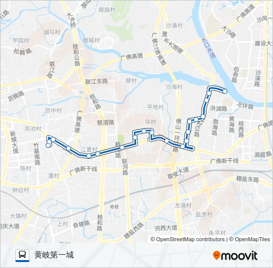 沥19路 Bus Line Map