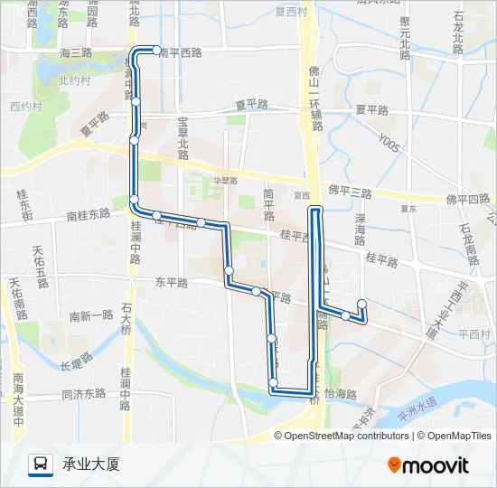 公交科技专路的线路图