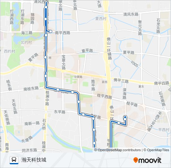 科技专线路线 日程 站点和地图 瀚天科技城