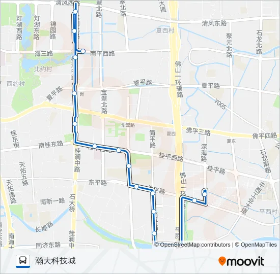 科技专线 Bus Line Map