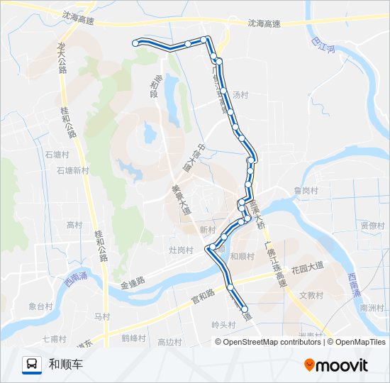 公交里03路的线路图
