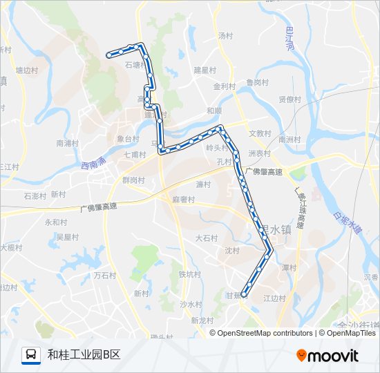公交里08路的线路图