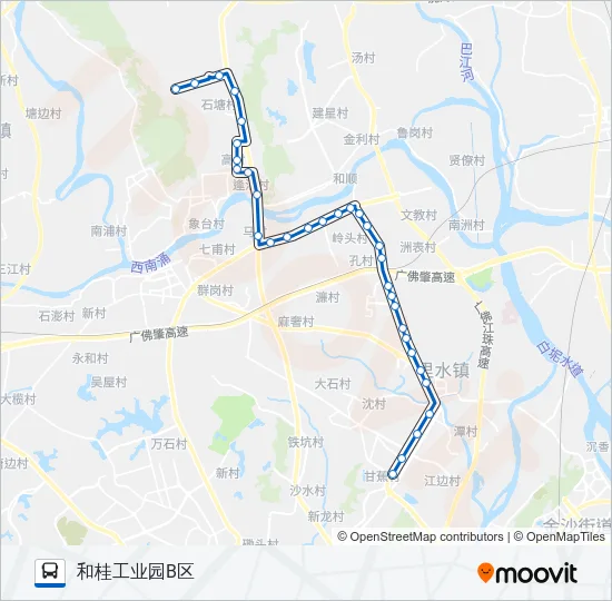 里08路 Bus Line Map
