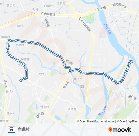 里10路 Bus Line Map
