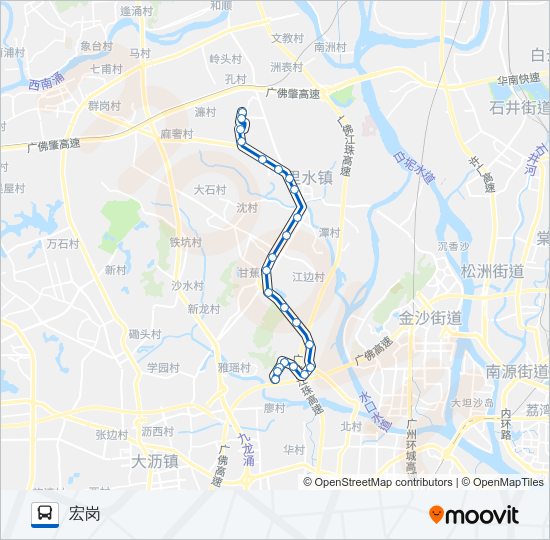 公交里12路的线路图