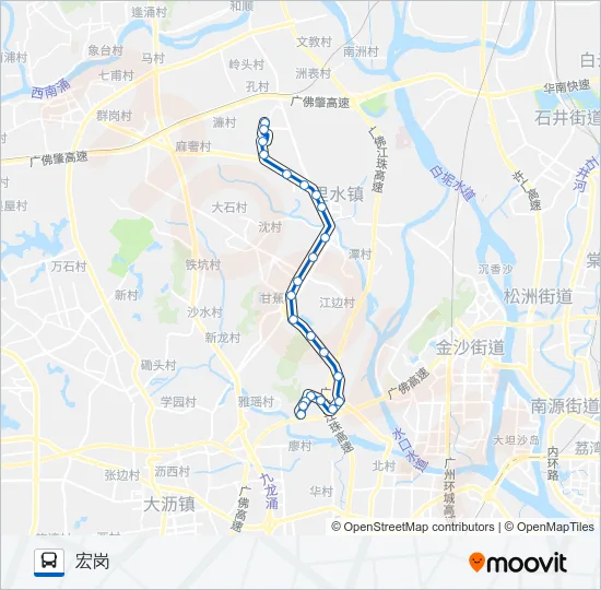 里12路 Bus Line Map