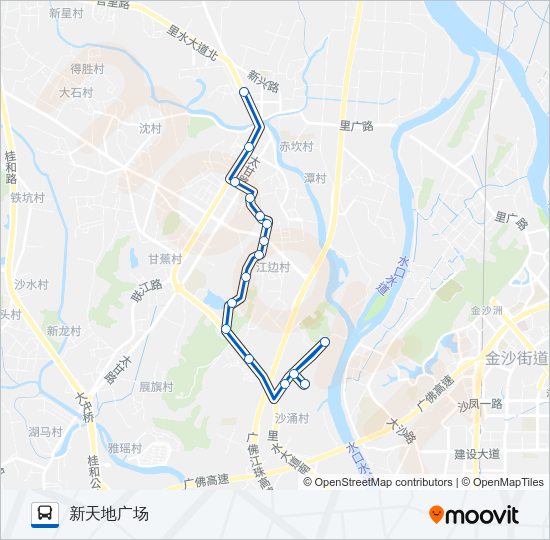 公交里13路的线路图