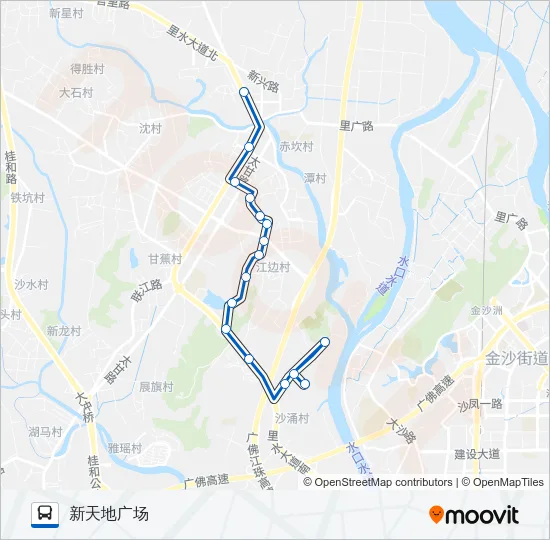 里13路 Bus Line Map