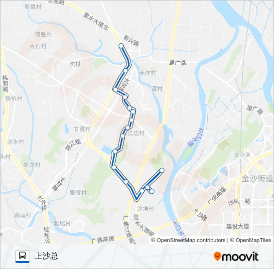 里13路 Bus Line Map