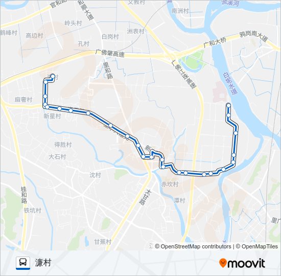 公交里16路的线路图