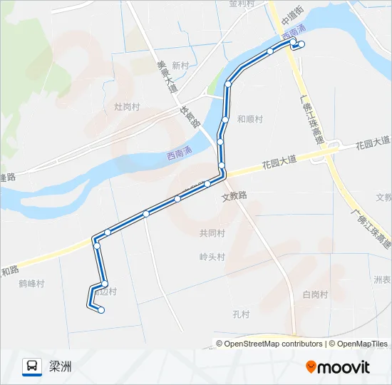 里19路 Bus Line Map