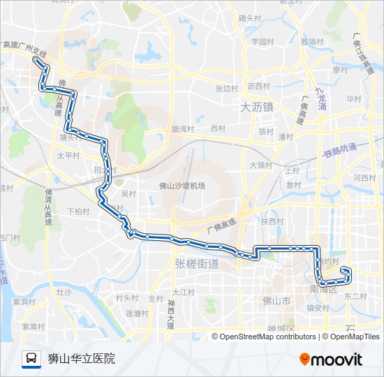 公交261A路的线路图