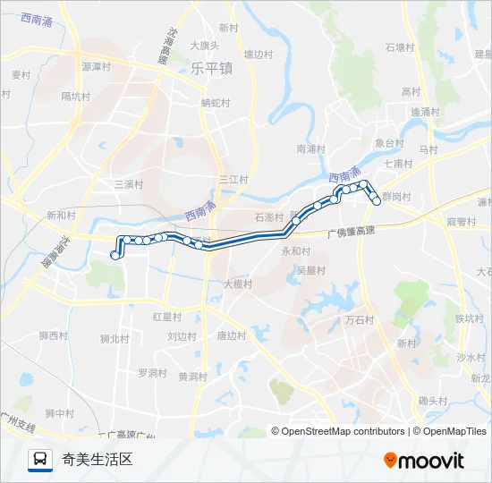 271快线 Bus Line Map