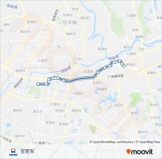 271快线 Bus Line Map
