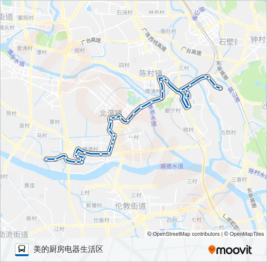 332A路 Bus Line Map