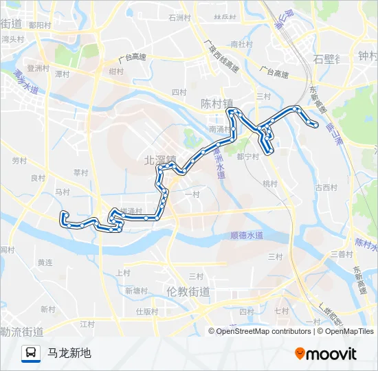 332B路 Bus Line Map