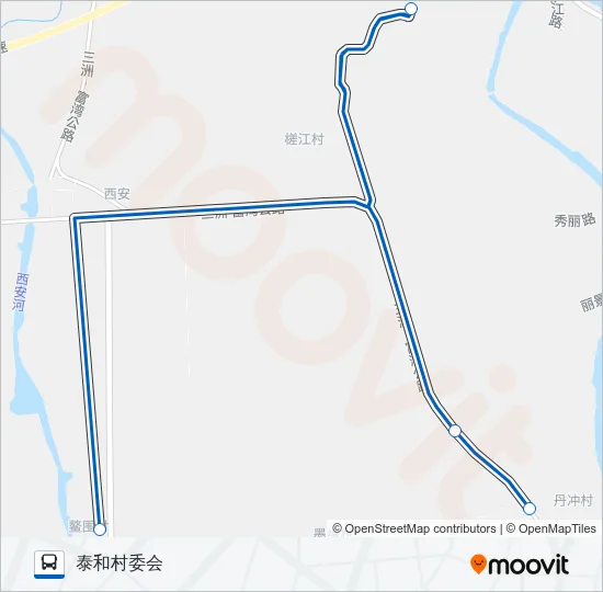 527B路 Bus Line Map