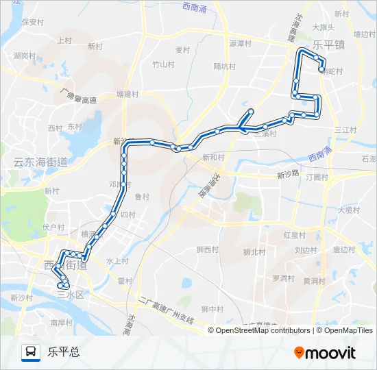606B路 Bus Line Map