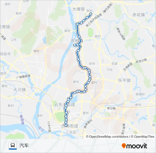 614A路 Bus Line Map