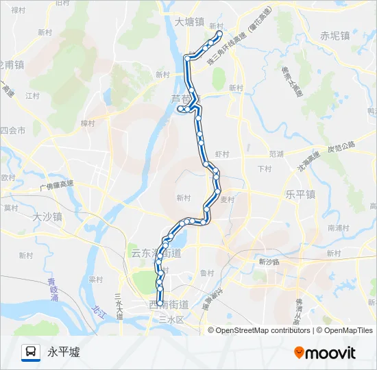 614B路 Bus Line Map