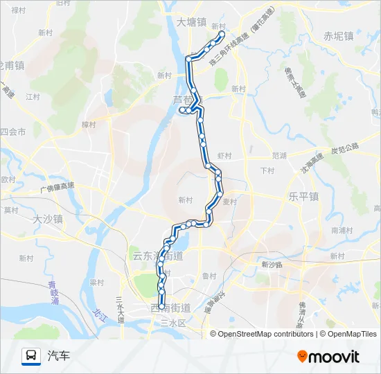 614B路 Bus Line Map