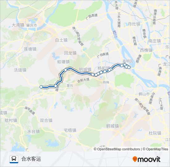 公交K508路的线路图