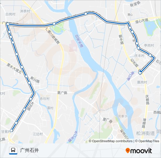 公交佛202路的线路图