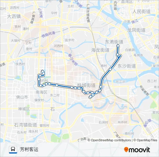 佛232路 Bus Line Map
