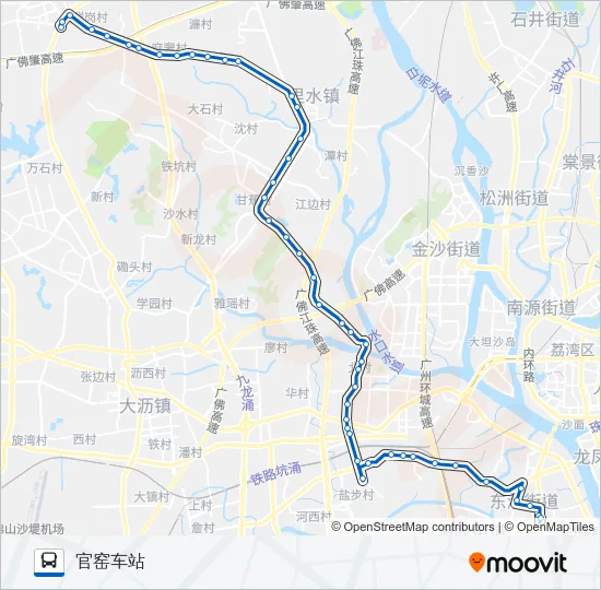 佛244路 Bus Line Map
