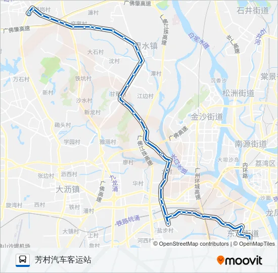 佛244路 Bus Line Map