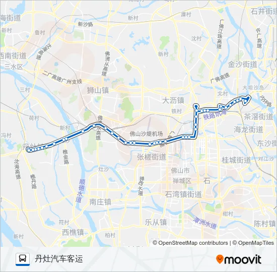 佛250路 Bus Line Map