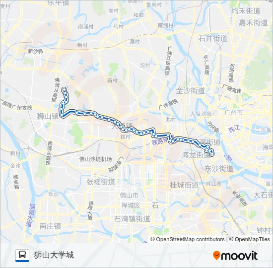 佛275路 Bus Line Map