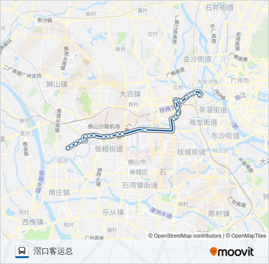 公交佛277路的线路图